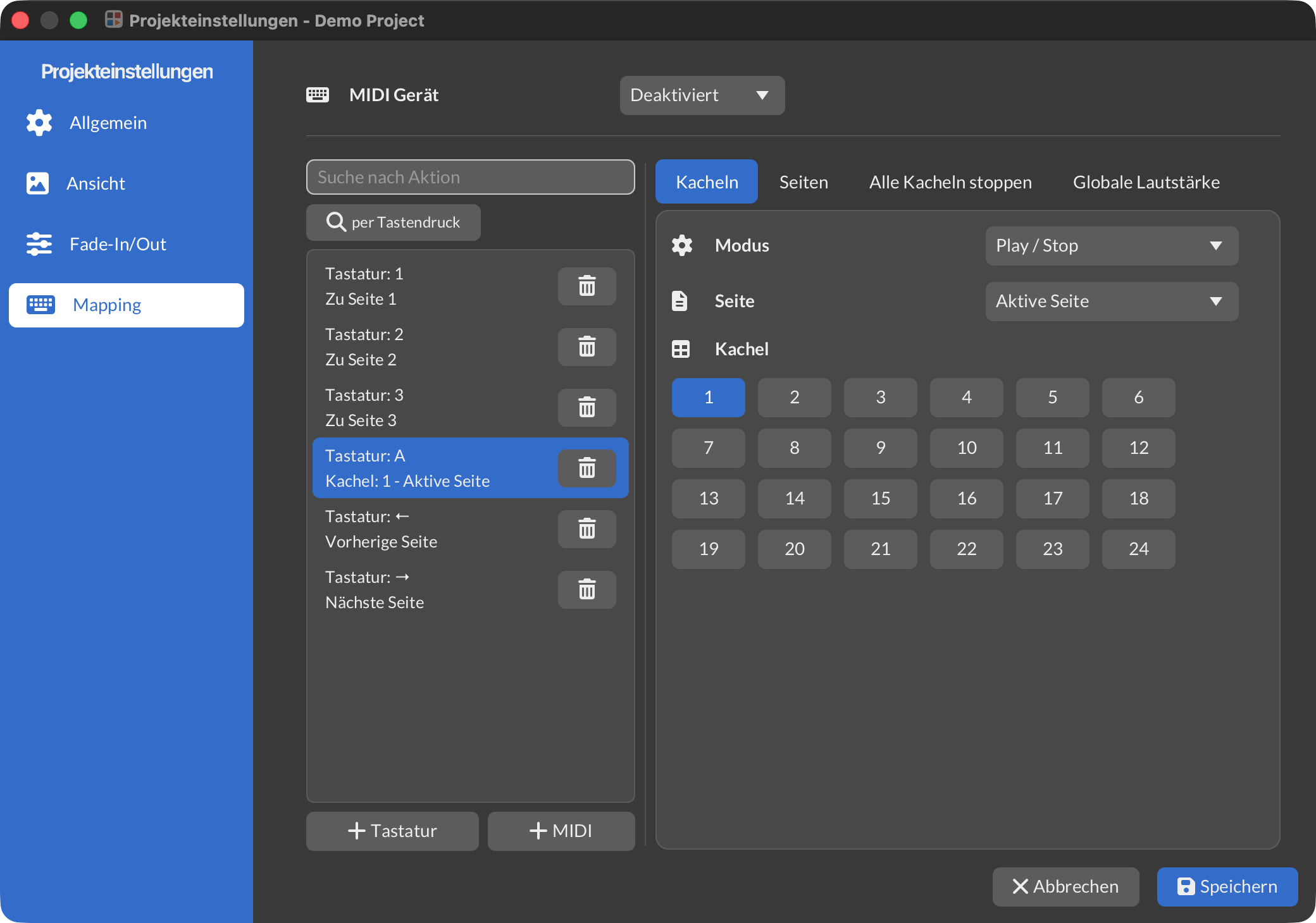 Keyboard & MIDI Control